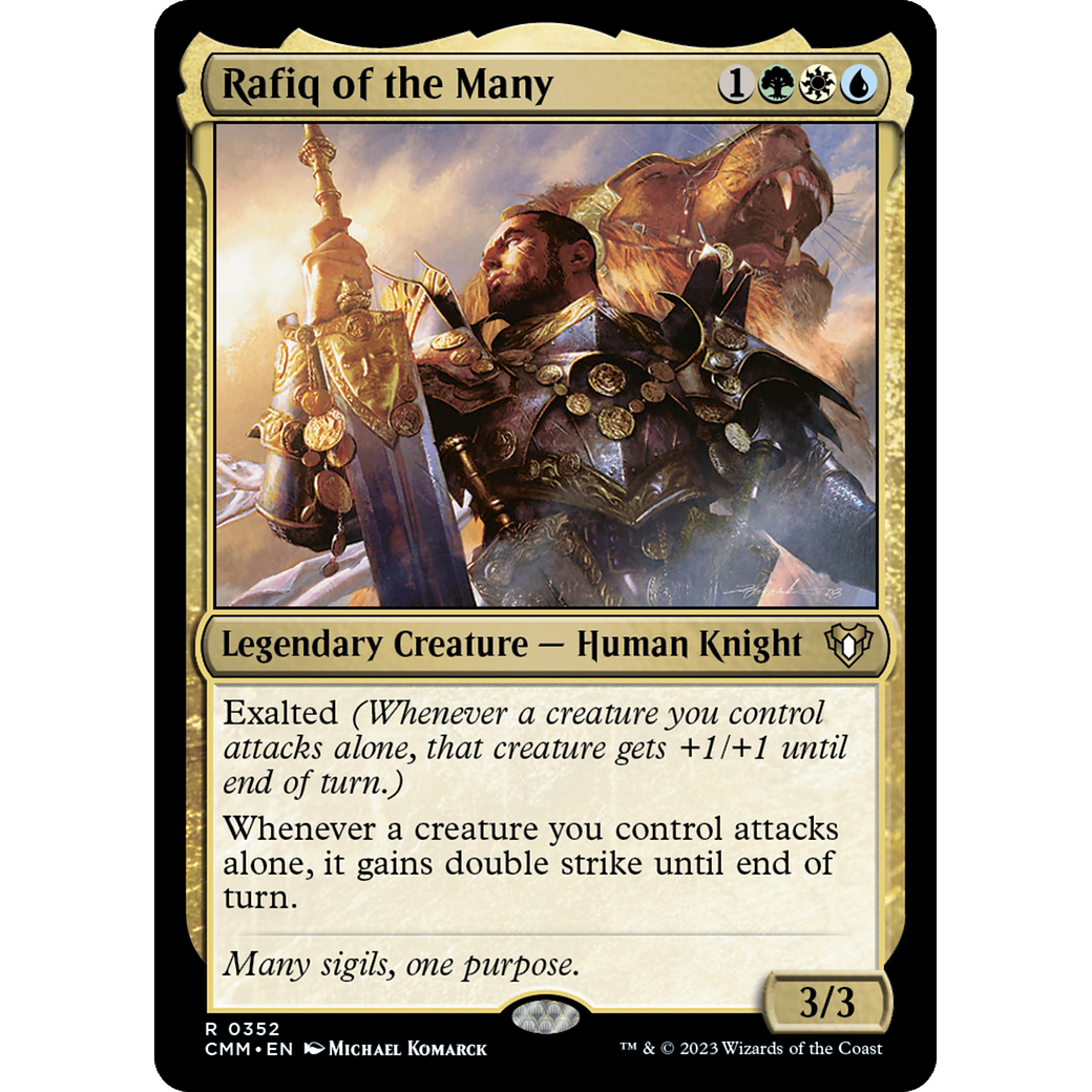Rafiq of the Many (CMM-352) - Commander Masters Foil