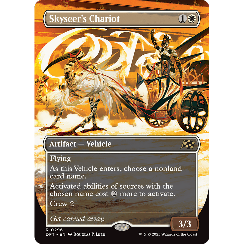 Skyseer's Chariot (DFT-296) - Aetherdrift (Borderless) Foil