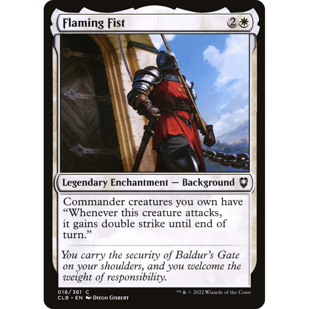 Flaming Fist (CLB-018) - Commander Legends: Battle for Baldur's Gate Foil