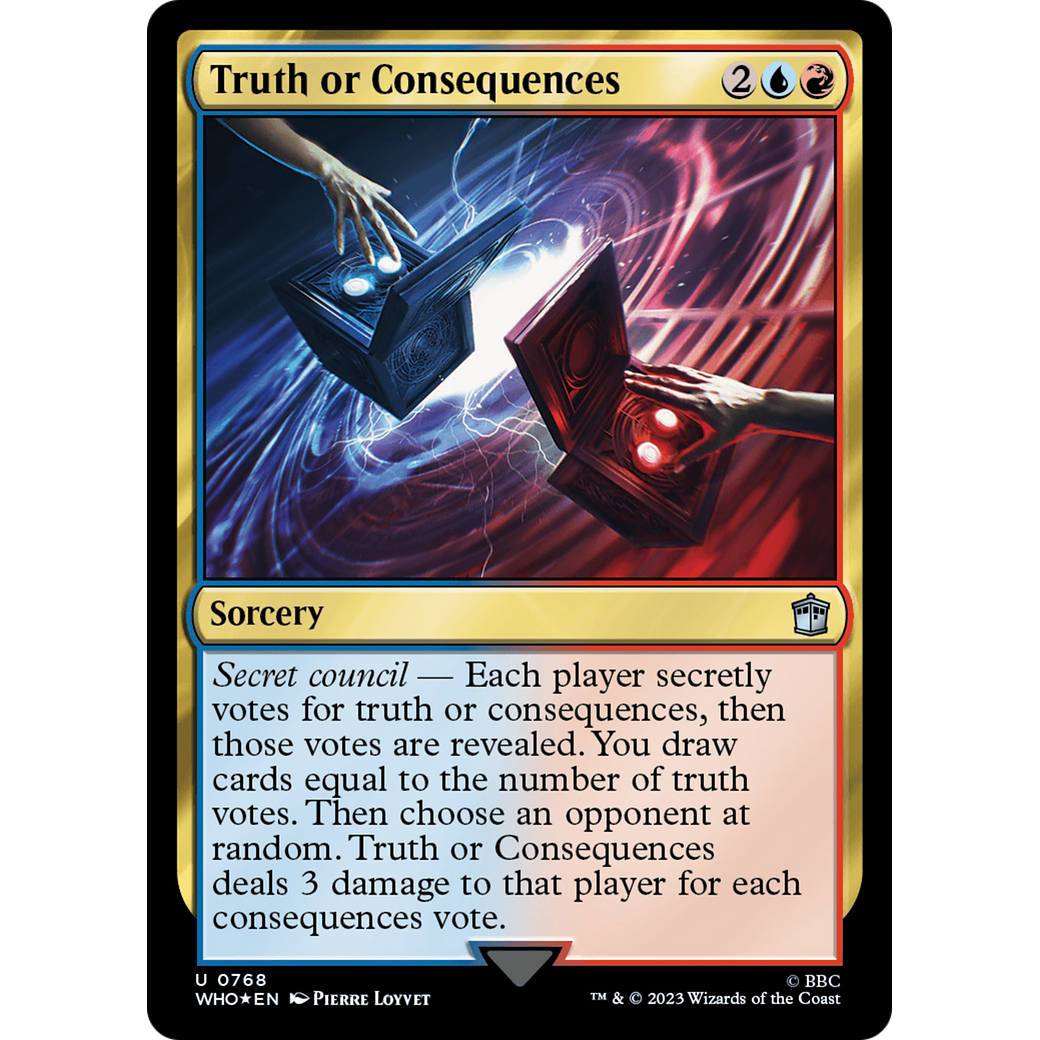 Truth or Consequences (Surge Foil) (WHO-768) - Doctor Who Foil