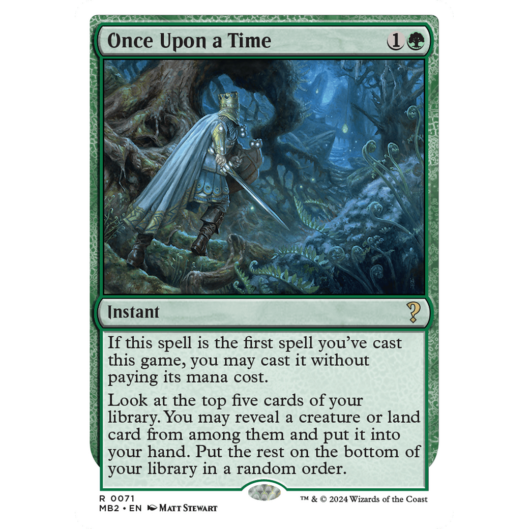 Once Upon a Time (White Border) (MB2-071) - Mystery Booster 2