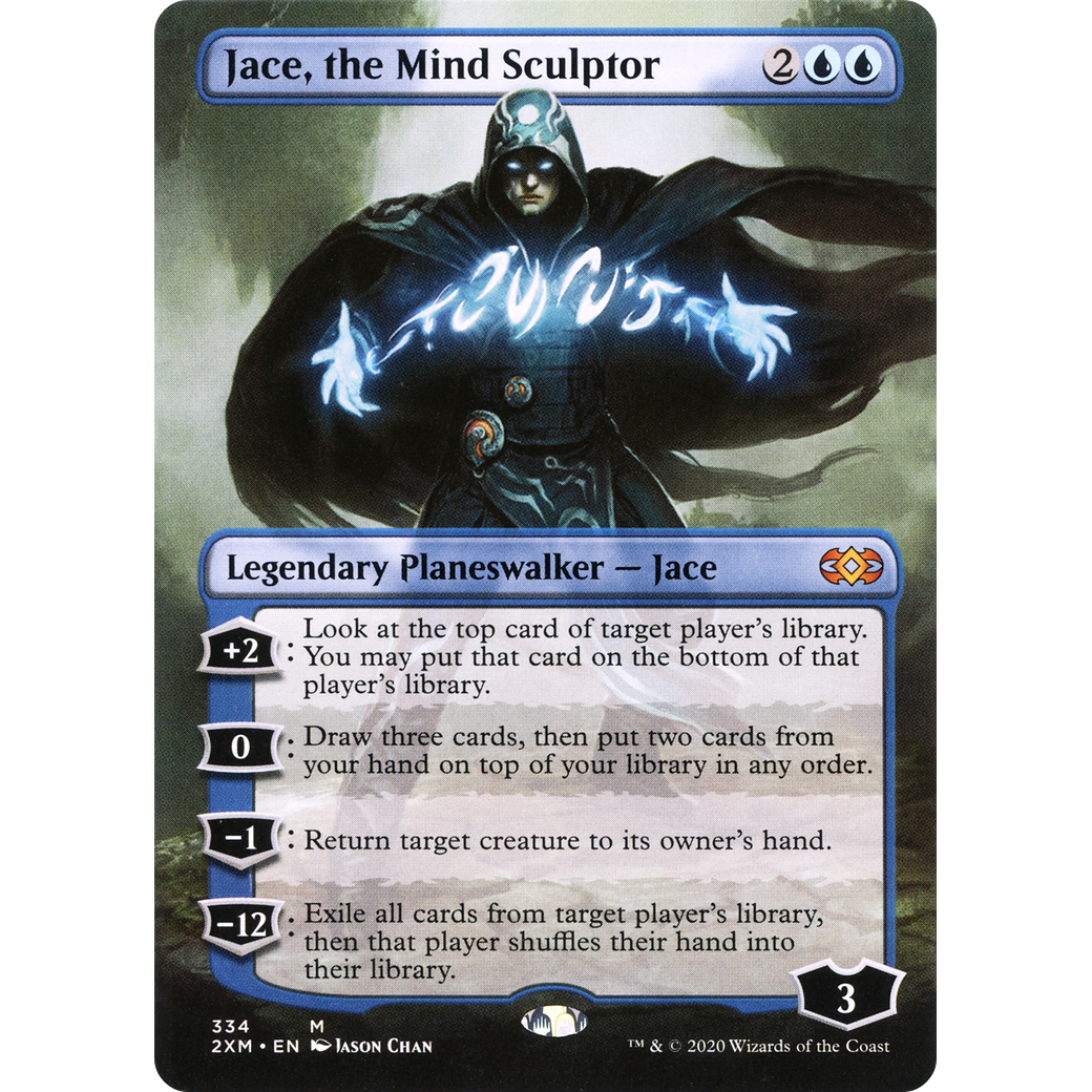 Jace, the Mind Sculptor (Borderless) (2XM-334) - Double Masters (Borderless)