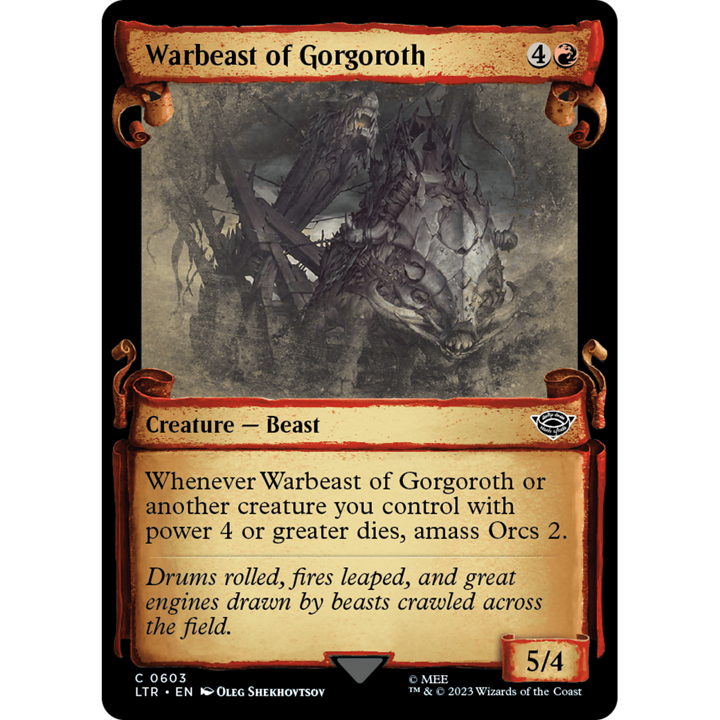 Warbeast of Gorgoroth (LTR-603) - The Lord of the Rings: Tales of Middle-earth: (Showcase)