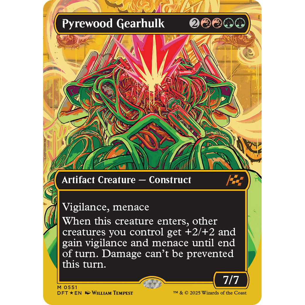 Pyrewood Gearhulk (DFT-551) - Aetherdrift (Borderless) Foil