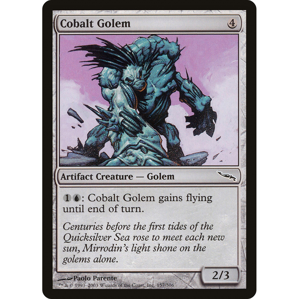 Cobalt Golem (MRD-157) - Mirrodin