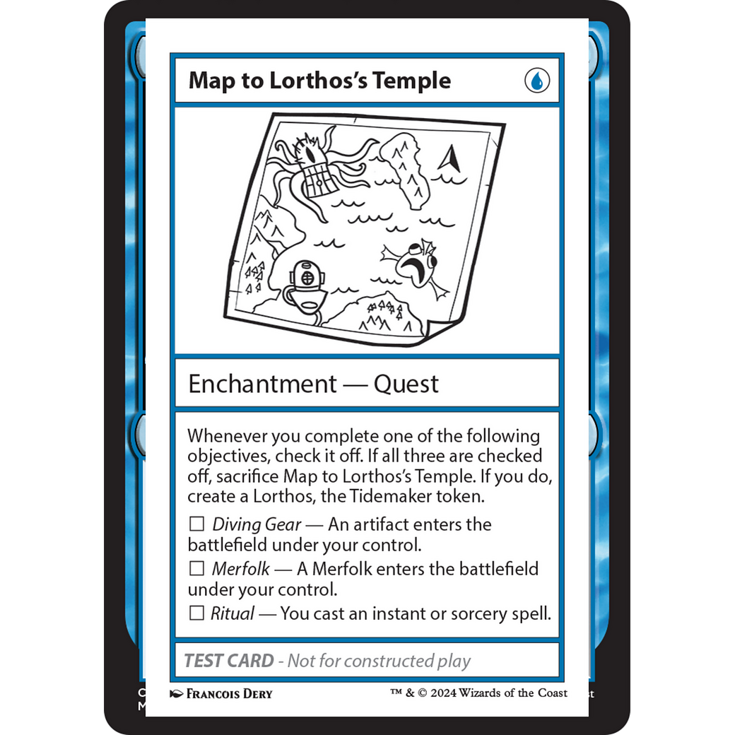 Map to Lorthos's Temple (MB2PC-) - Mystery Booster 2