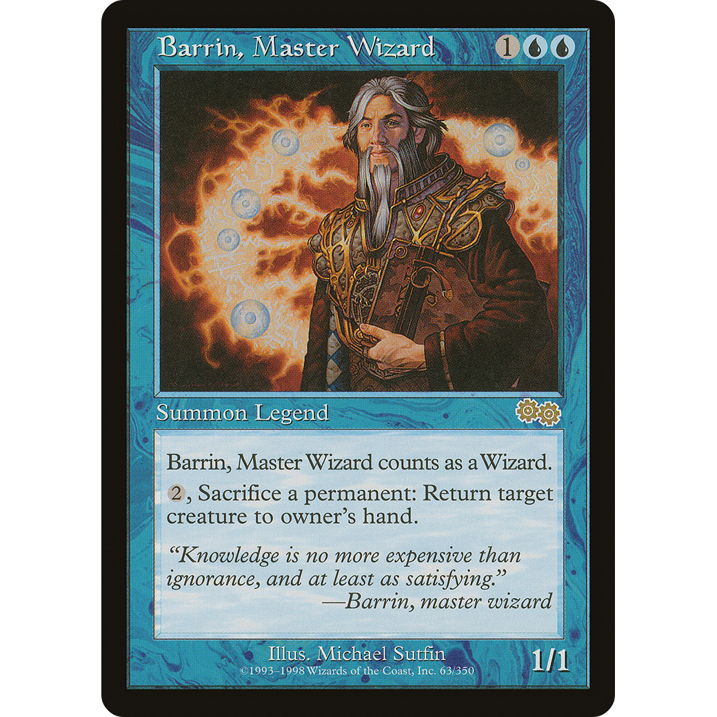 Barrin, Master Wizard (USG-063) - Urza's Saga