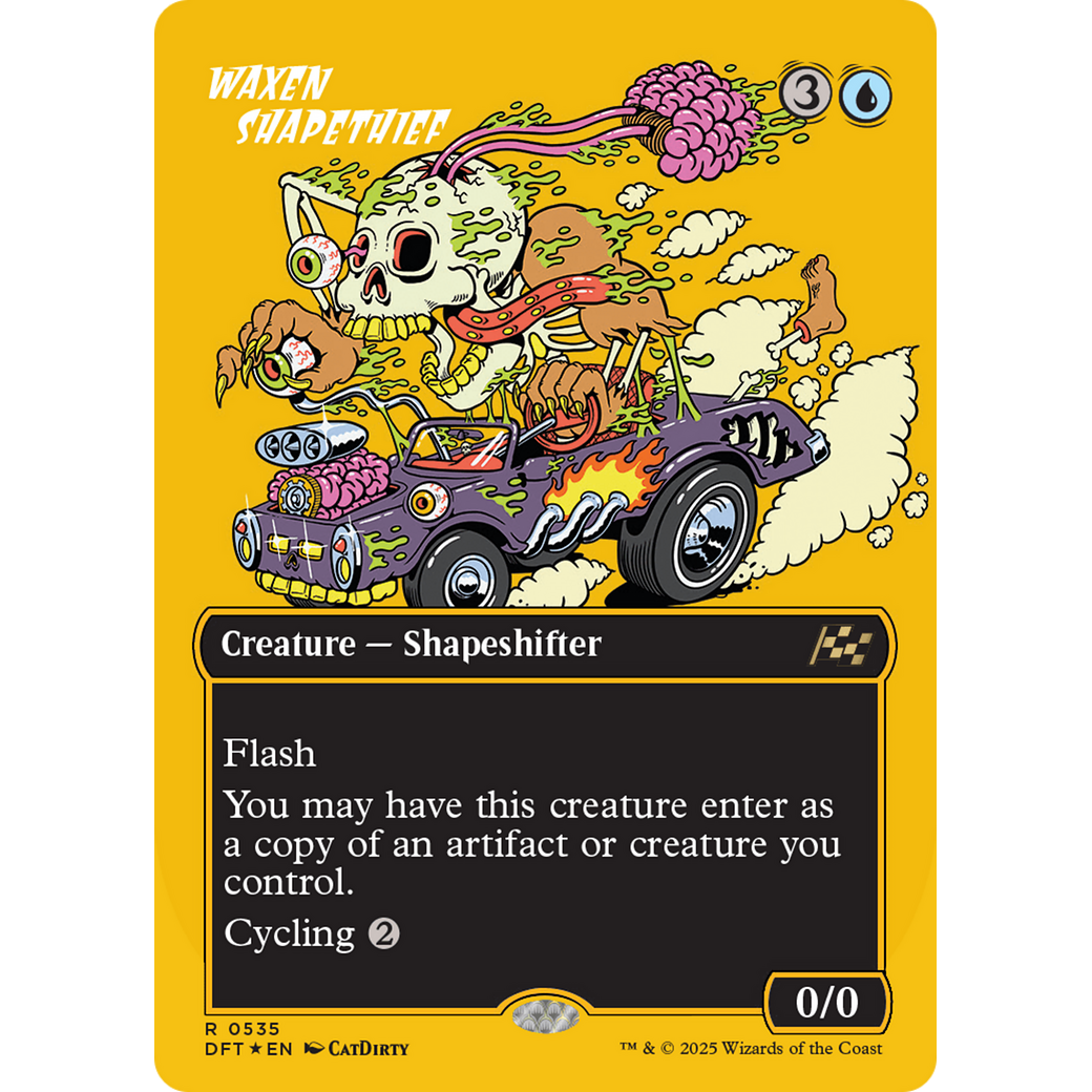 Waxen Shapethief (DFT-535) - Aetherdrift (Borderless) Foil