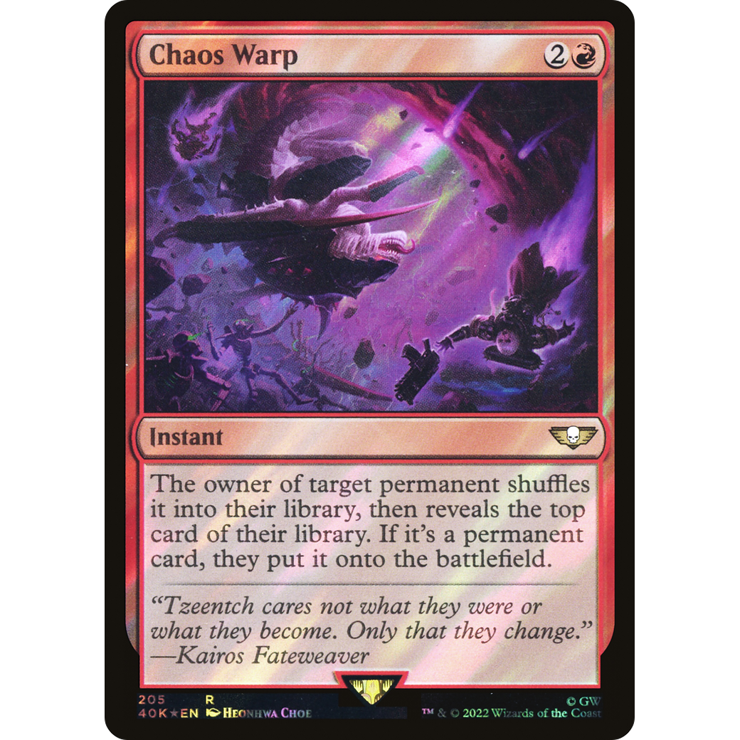 Chaos Warp (40K-205) - Warhammer 40,000 Commander Foil