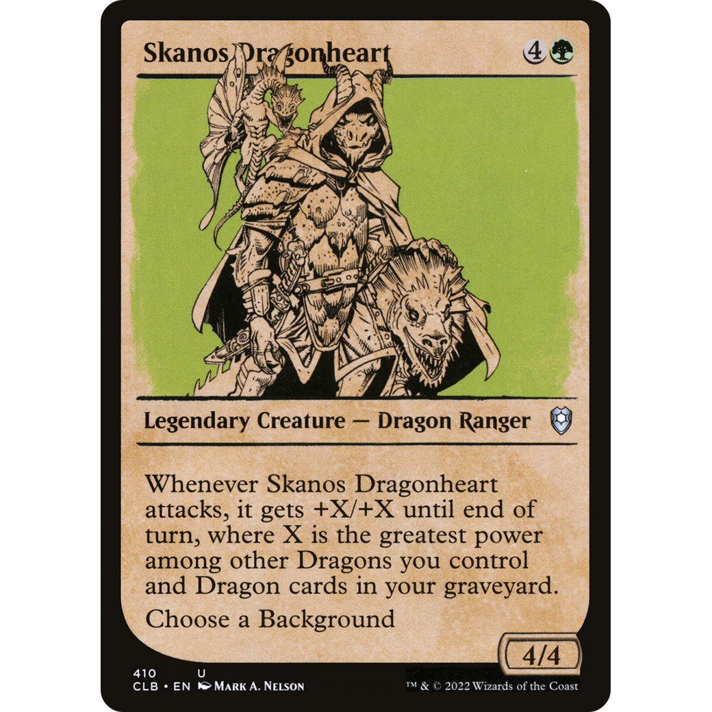 Skanos Dragonheart (CLB-410) - Commander Legends: Battle for Baldur's Gate: (Showcase)