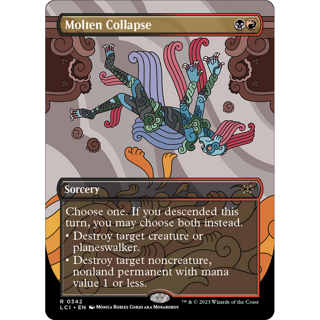 Molten Collapse (LCI-342) - The Lost Caverns of Ixalan (Borderless) Foil