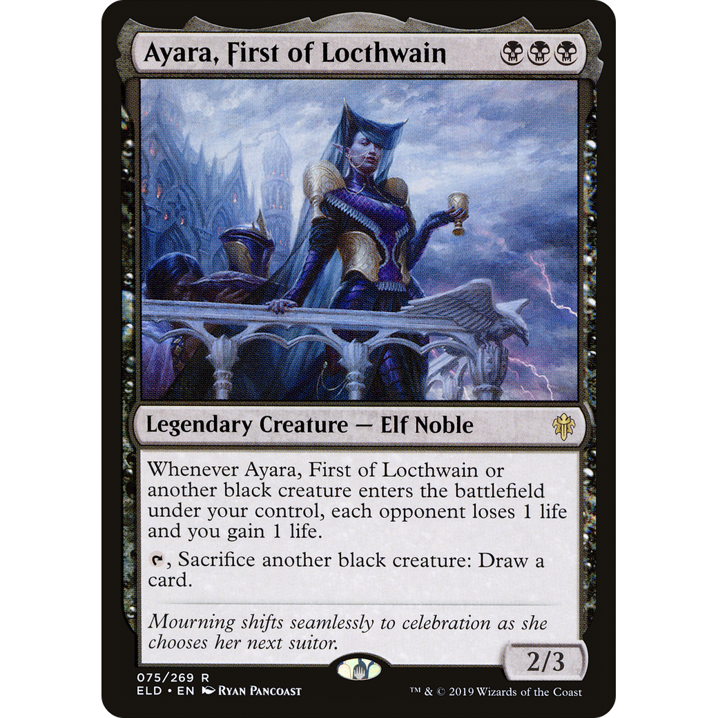 Ayara, First of Locthwain (ELD-075) - Throne of Eldraine Foil