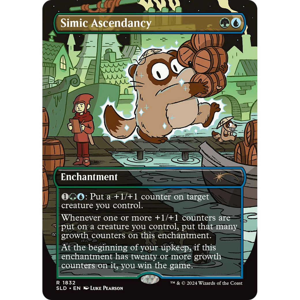 Simic Ascendancy (Rainbow Foil) (SLD-1832) - Secret Lair Drop (Borderless) Foil