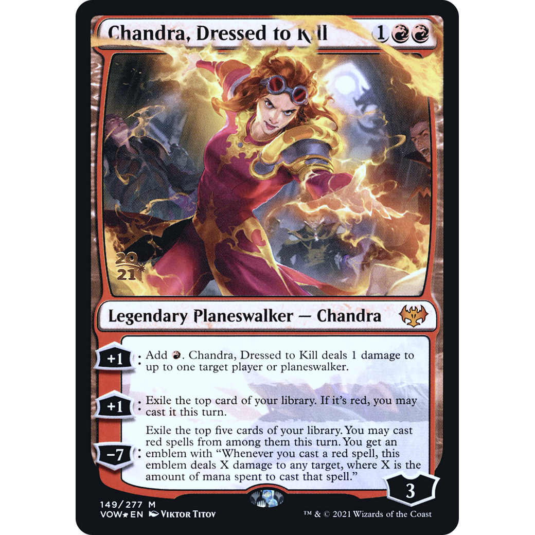Chandra, Dressed to Kill (PRE-149) - Innistrad: Crimson Vow Promos Foil