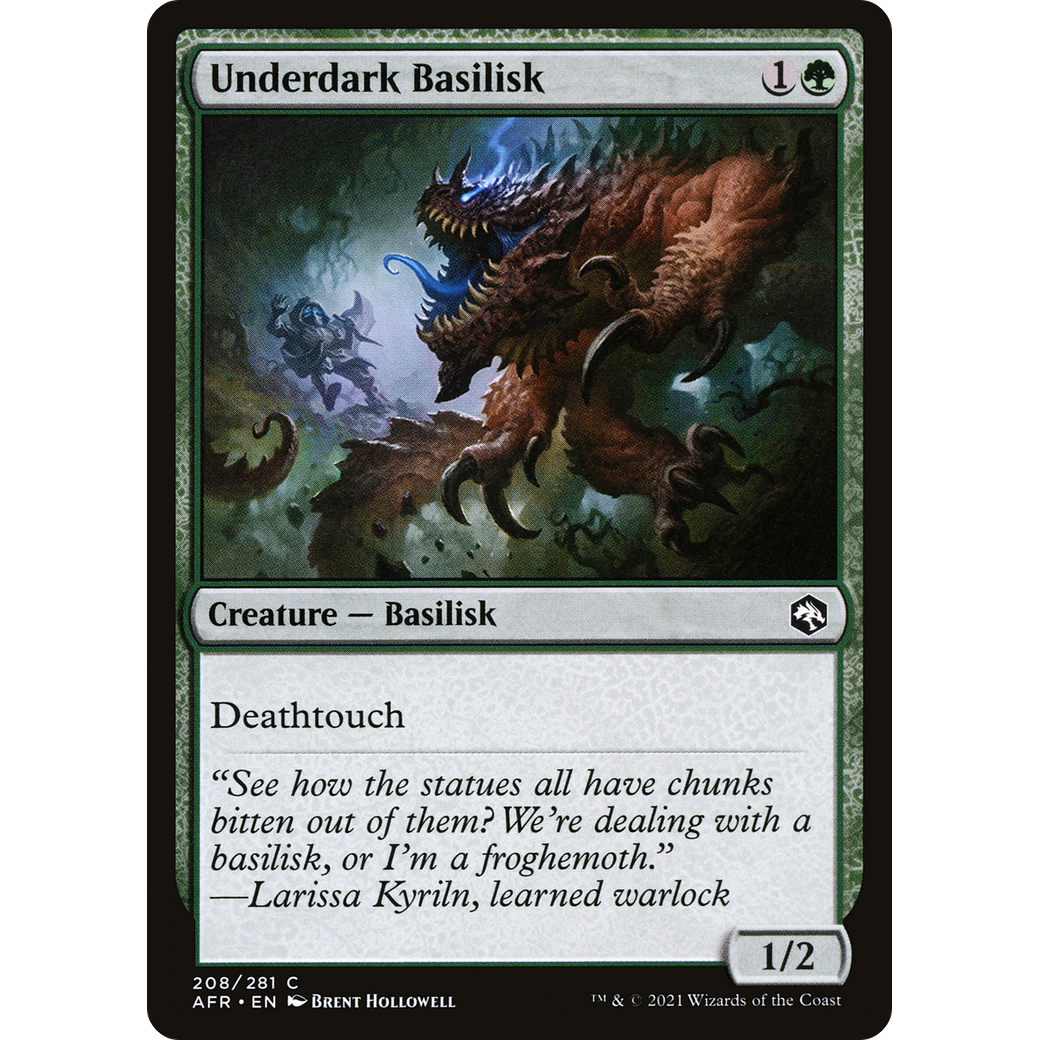 Underdark Basilisk (AFR-208) - Adventures in the Forgotten Realms