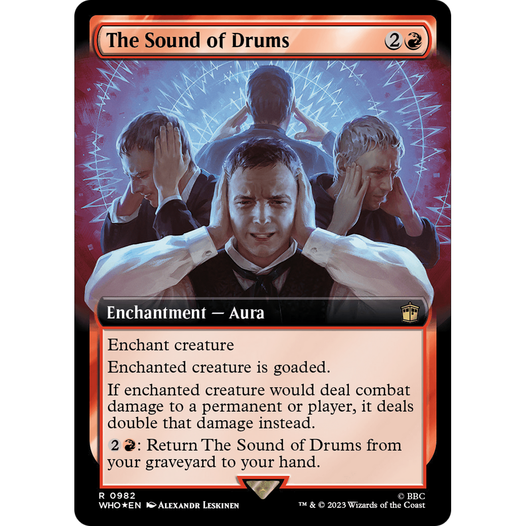 The Sound of Drums (Extended Art) (Surge Foil) (WHO-982) - Doctor Who: (Extended Art) Foil
