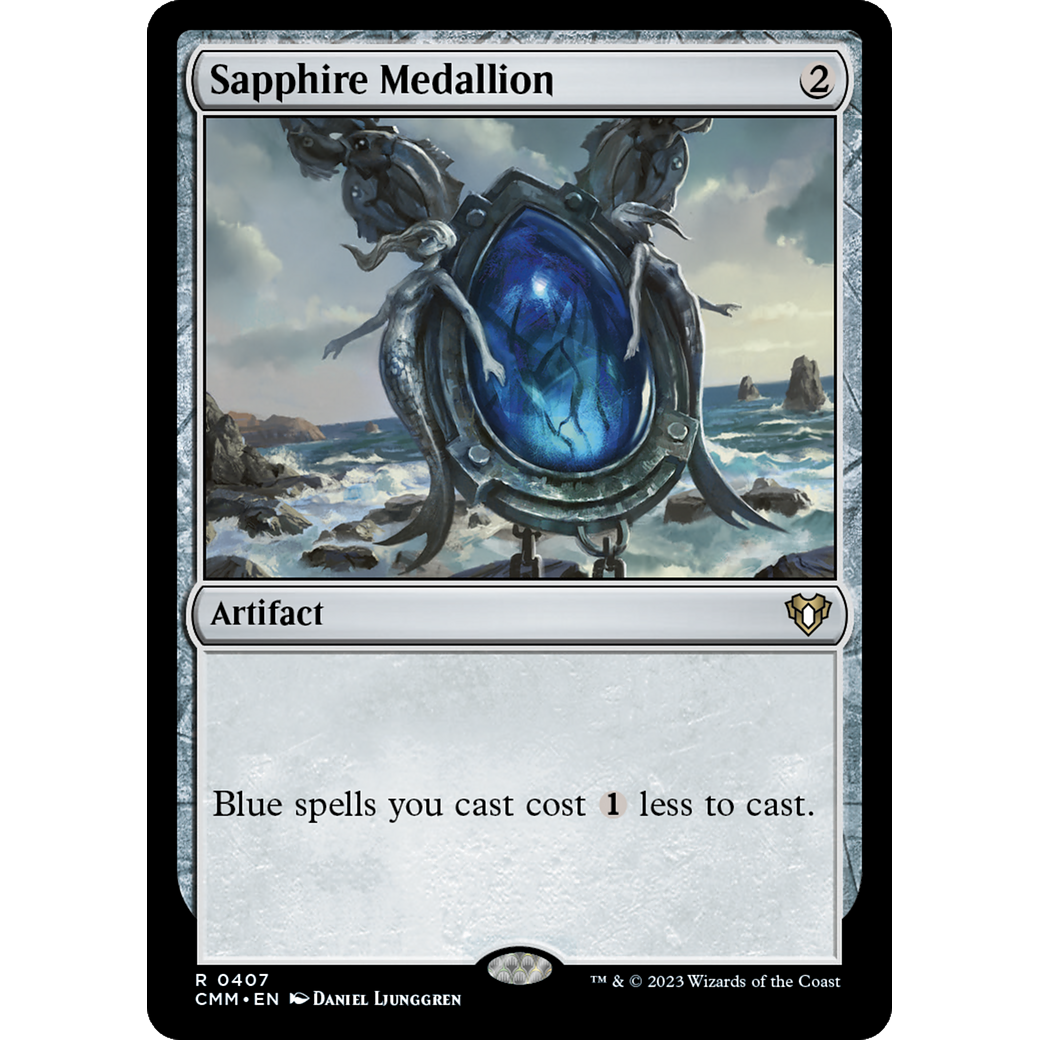 Sapphire Medallion (CMM-407) - Commander Masters