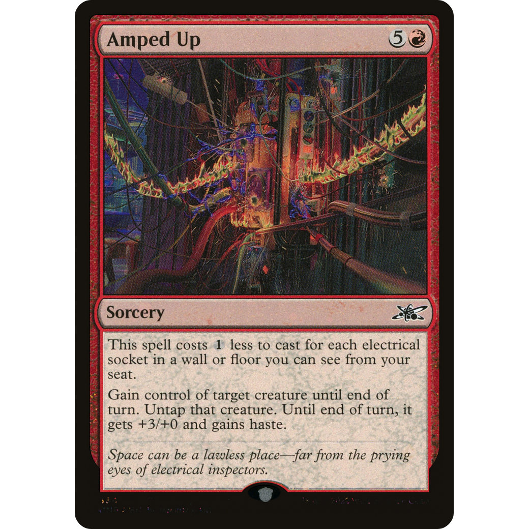 Amped Up (Galaxy Foil) (UNF-384) - Unfinity Foil