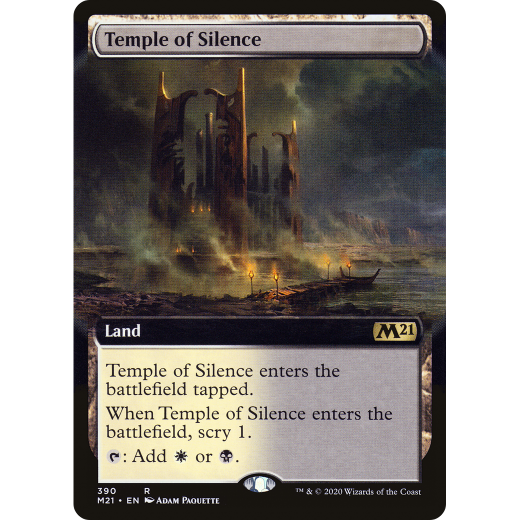 Temple of Silence (Extended Art) (M21-390) - Core Set 2021: (Extended Art)