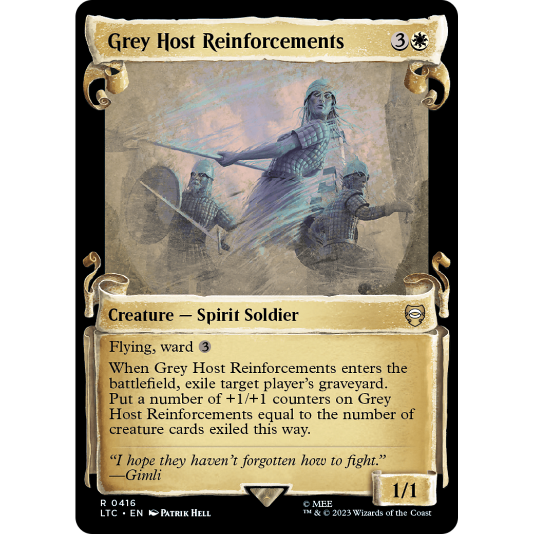 Grey Host Reinforcements (LTC-416) - Tales of Middle-earth Commander: (Showcase)