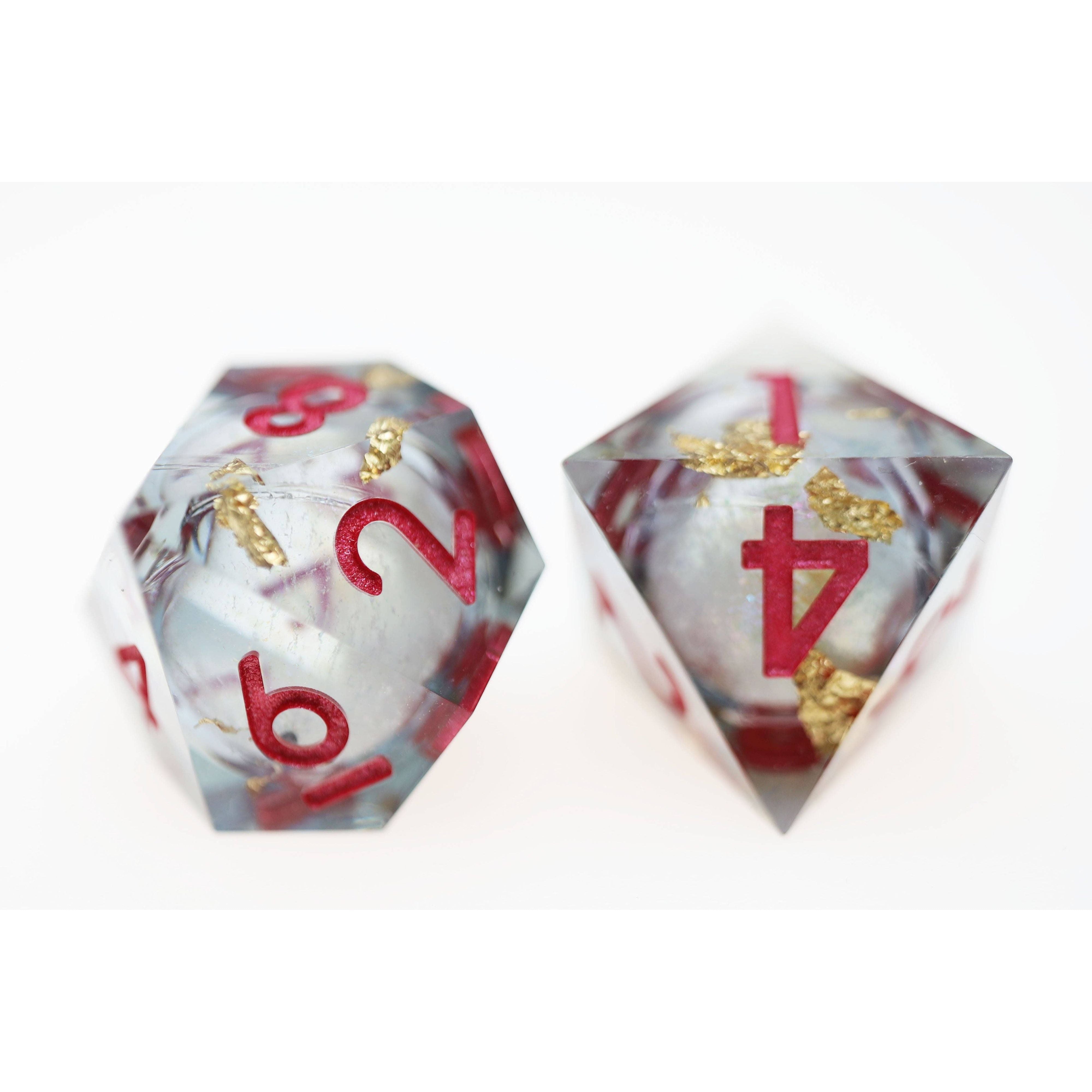 Sharp Edge Liquid Core RPG Dice Set - Crystal Asteroid