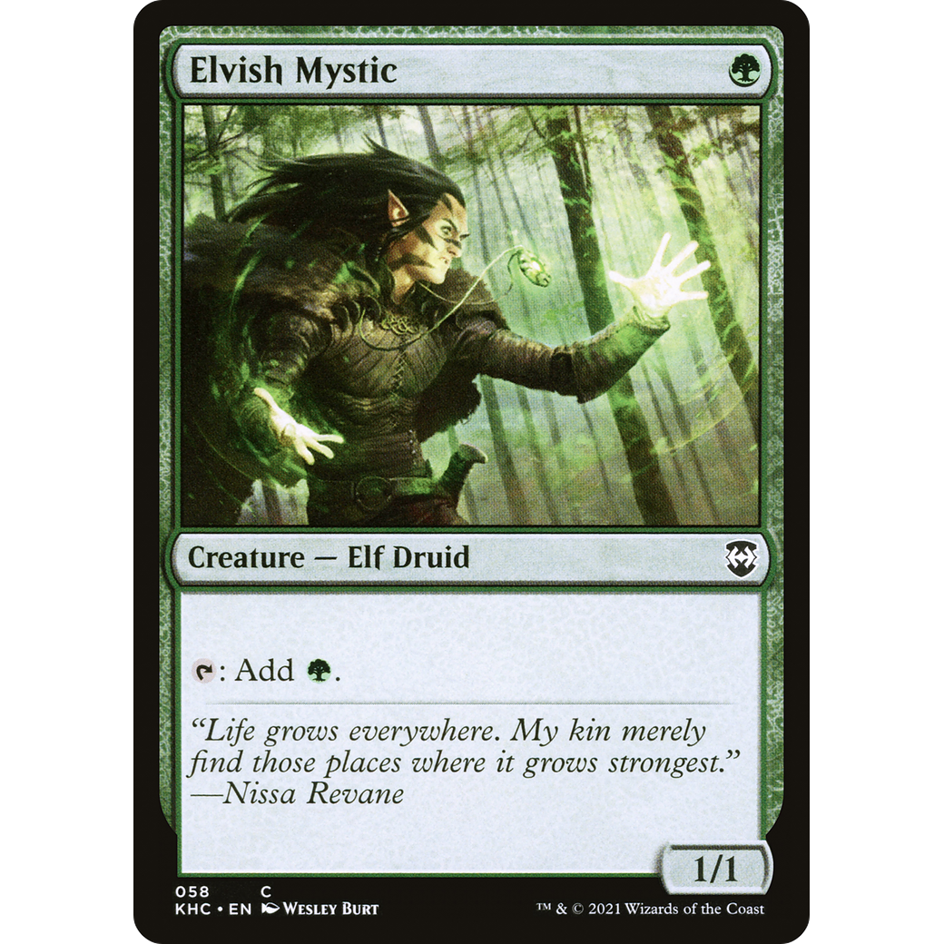 Elvish Mystic (KHC-058) - Kaldheim Commander