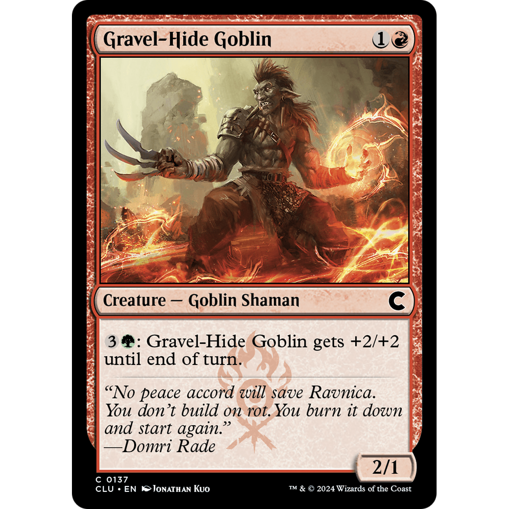 Gravel-Hide Goblin (CLU-137) - Ravnica: Clue Edition