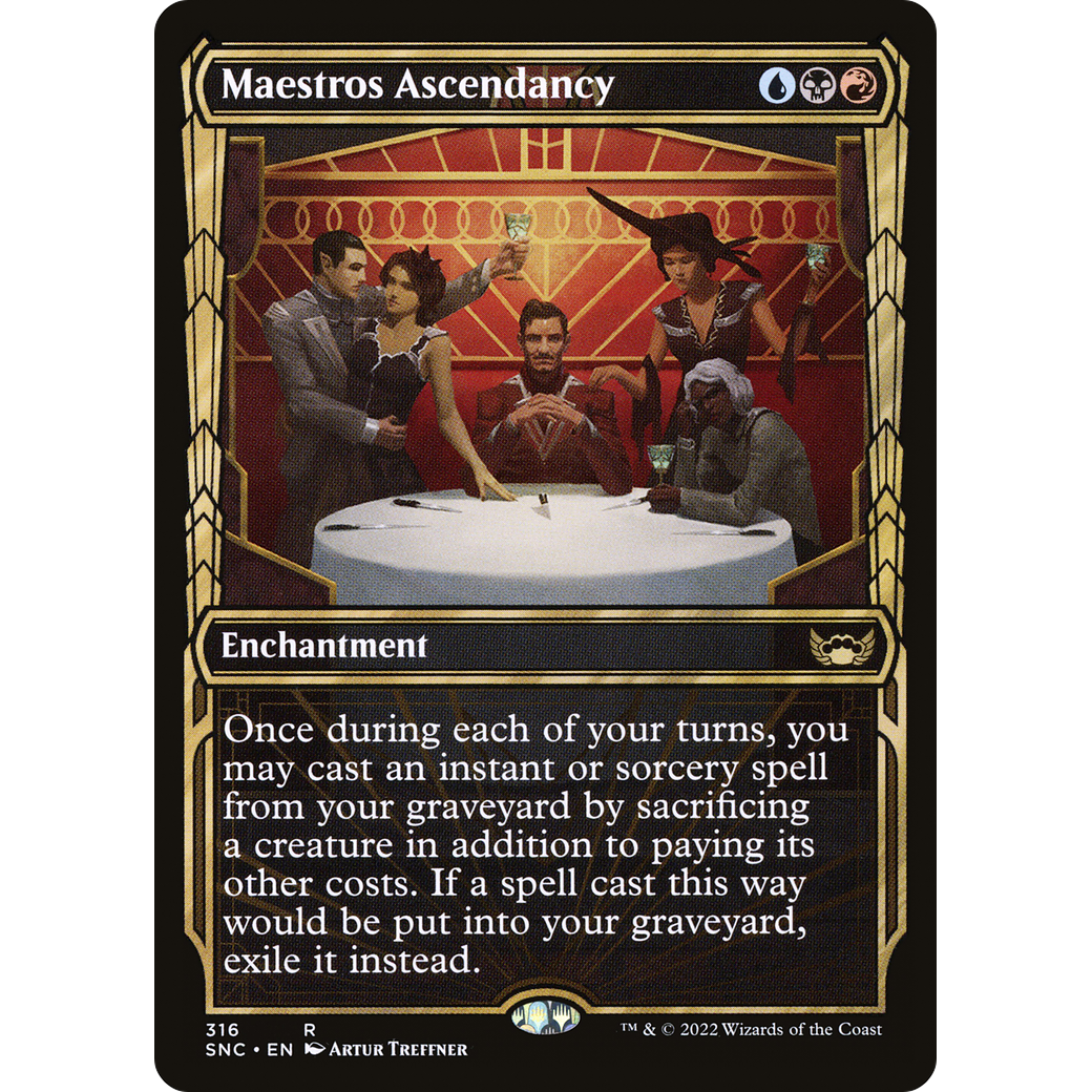Maestros Ascendancy (Showcase) (SNC-316) - Streets of New Capenna: (Showcase) Foil