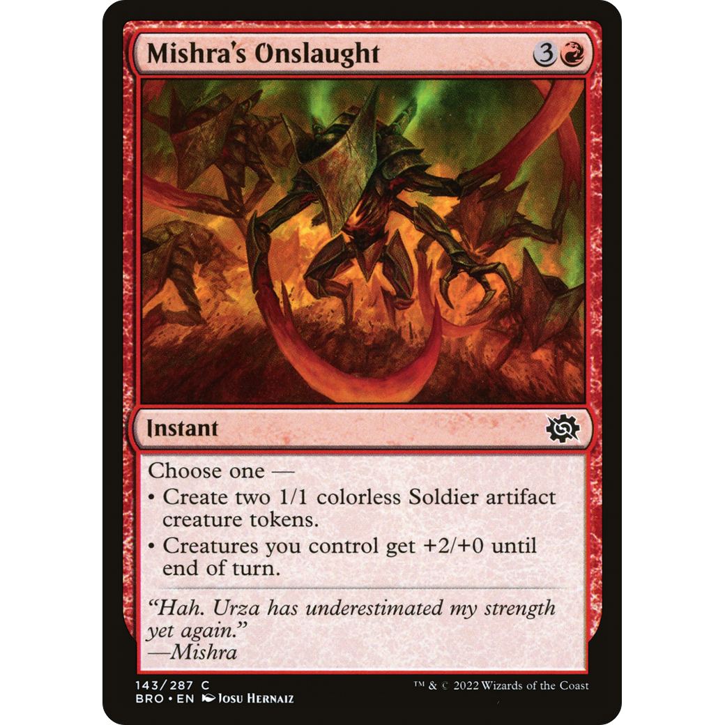 Mishra's Onslaught (BRO-143) - The Brothers' War