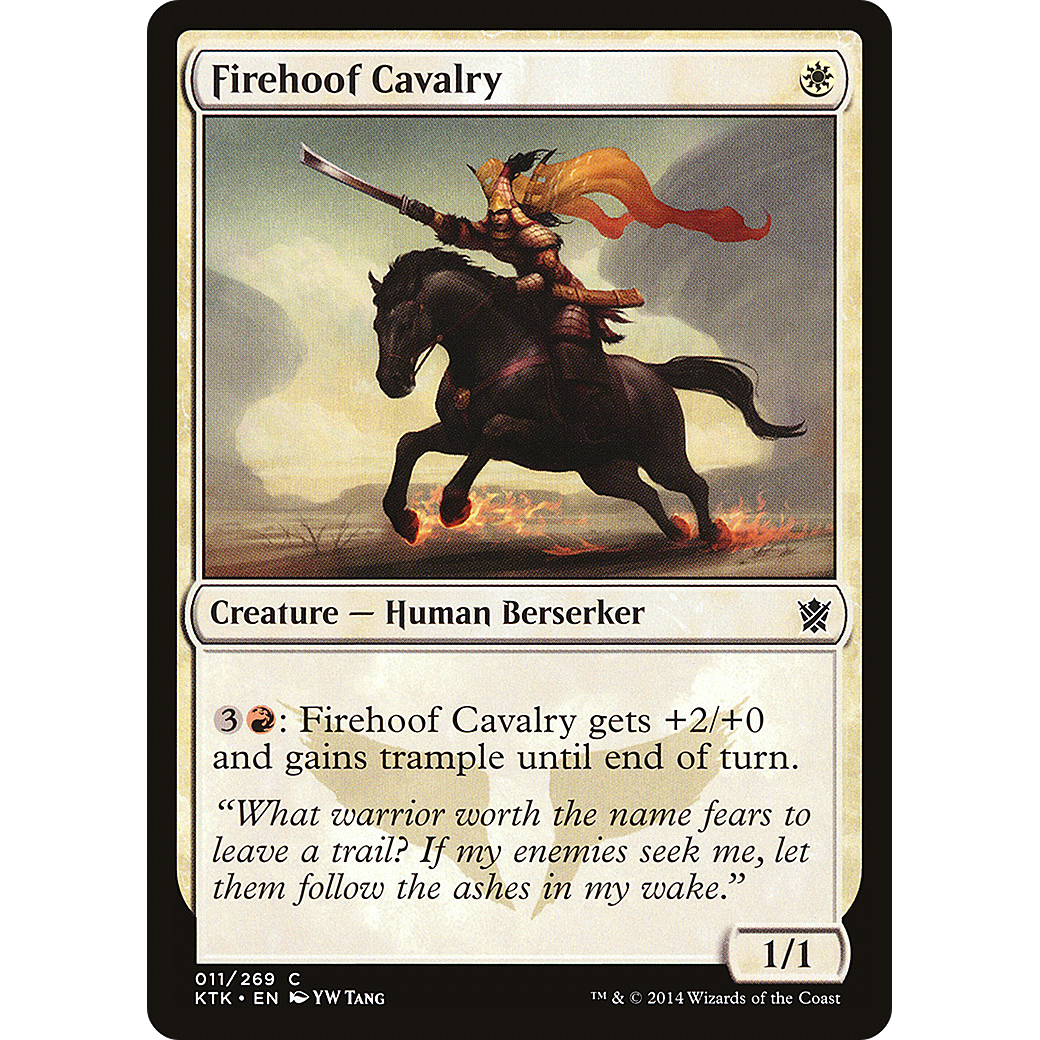 Firehoof Cavalry (KTK-011) - Khans of Tarkir Foil