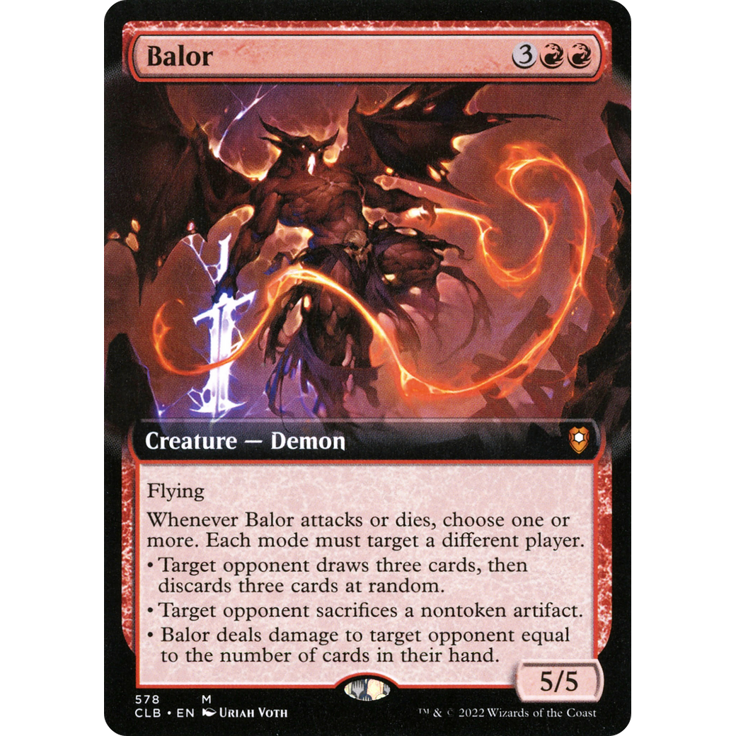 Balor (CLB-578) - Commander Legends: Battle for Baldur's Gate: (Extended Art) Foil