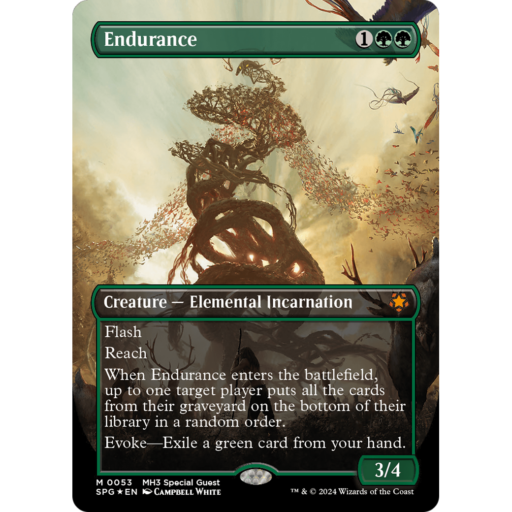 Endurance (Borderless) (Textured Foil) (SPG-053) - Special Guests (Borderless) Foil