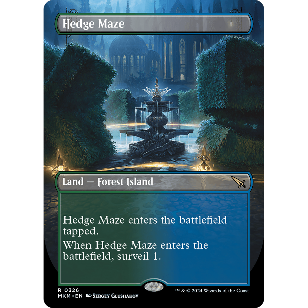 Hedge Maze (MKM-326) - Murders at Karlov Manor (Borderless) Foil