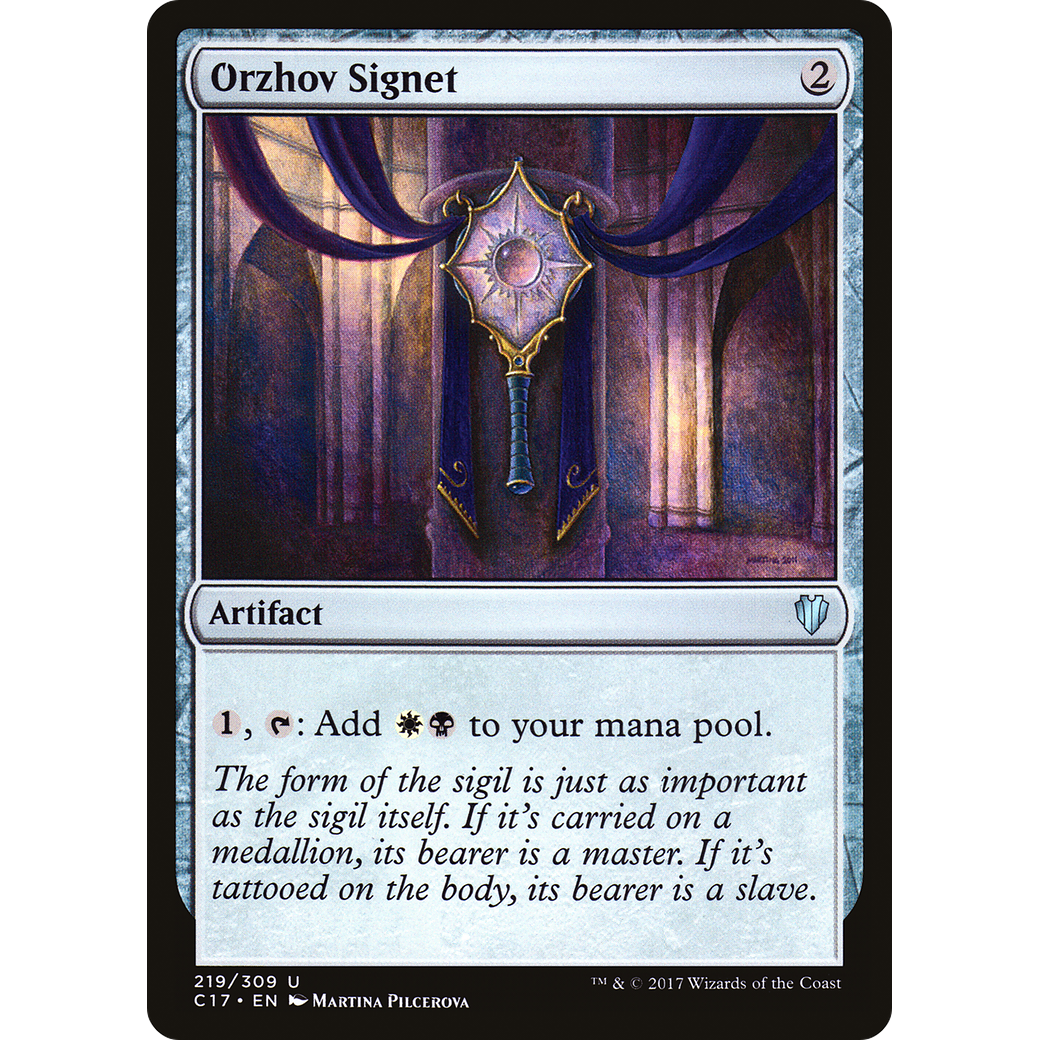 Orzhov Signet (C17-219) - Commander 2017