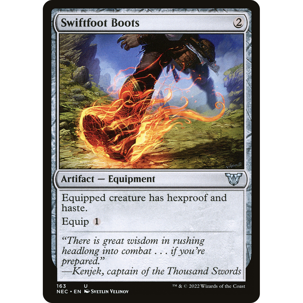 Swiftfoot Boots (NEC-163) - Neon Dynasty Commander