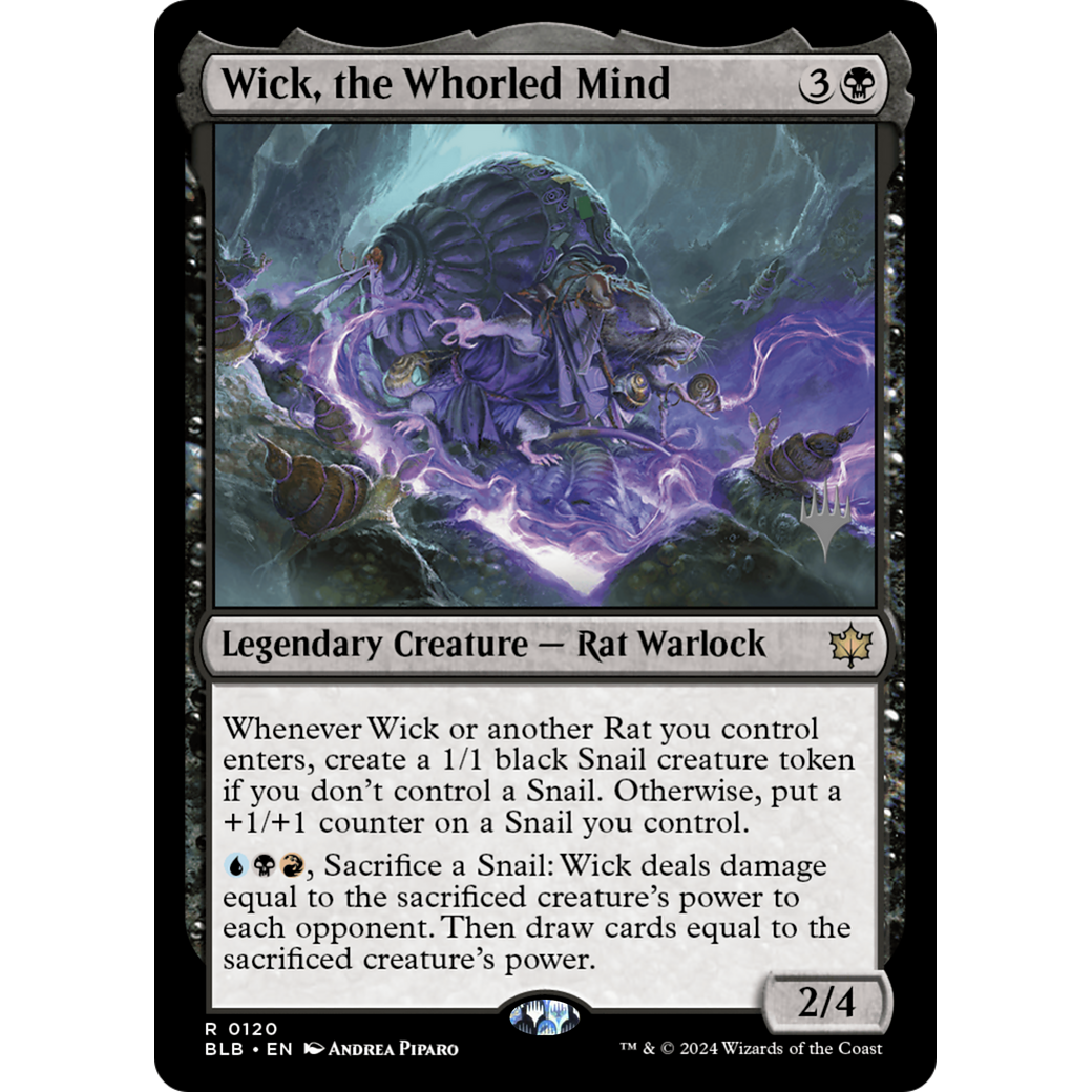 Wick, the Whorled Mind (PPBLB-120P) - Bloomburrow Promos