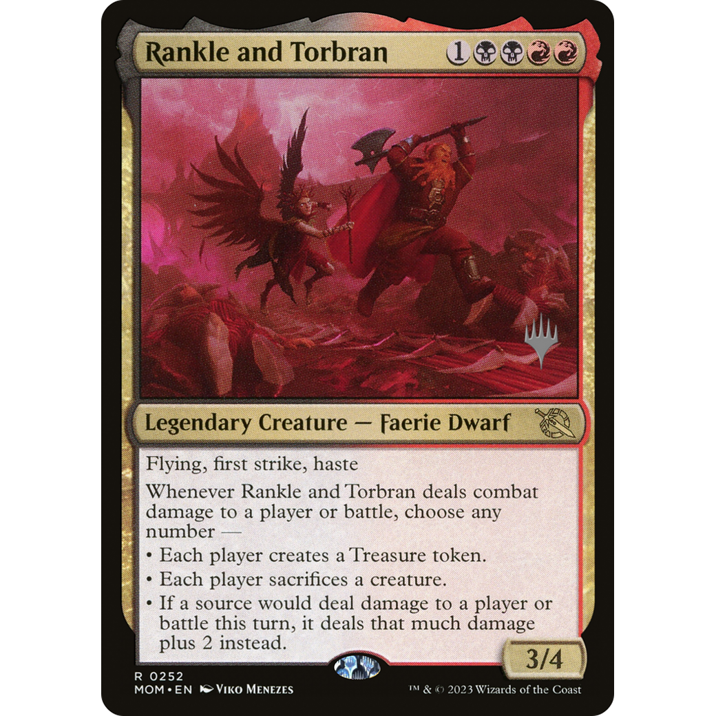 Rankle and Torbran (PPMOM-252P) - March of the Machine Promos Foil