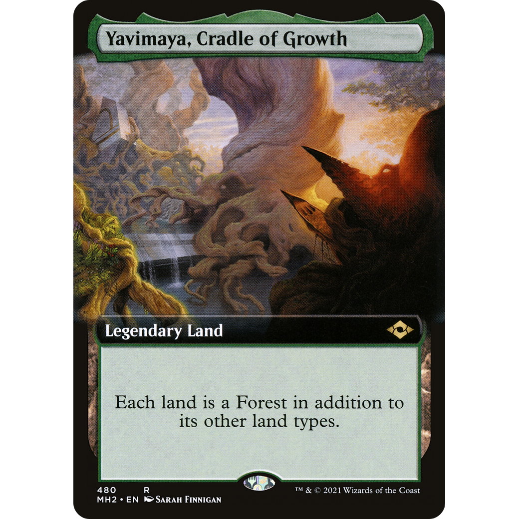 Yavimaya, Cradle of Growth (Extended Art) (MH2-480) - Modern Horizons 2: (Extended Art) Foil