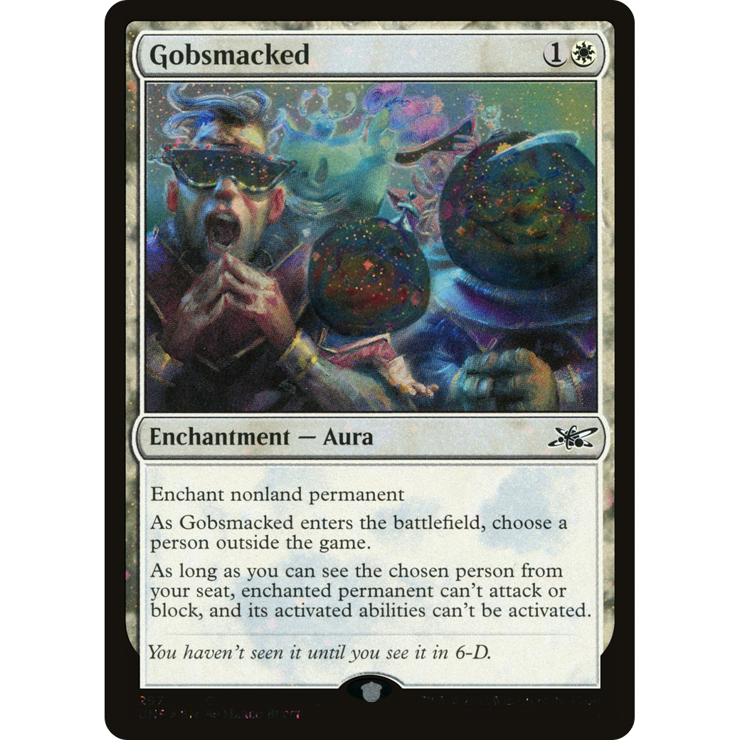 Gobsmacked (Galaxy Foil) (UNF-297) - Unfinity Foil