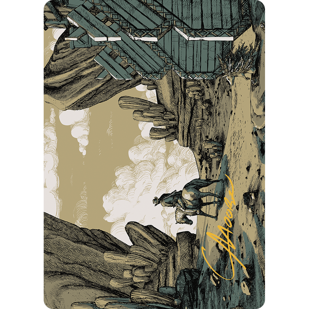 Path to Exile // Path to Exile (AOTJ-037) - Outlaws of Thunder Junction Art Series (Borderless)