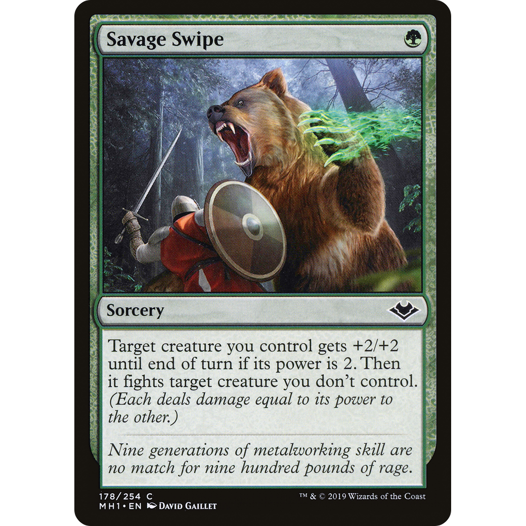 Savage Swipe (MH1-178) - Modern Horizons Foil
