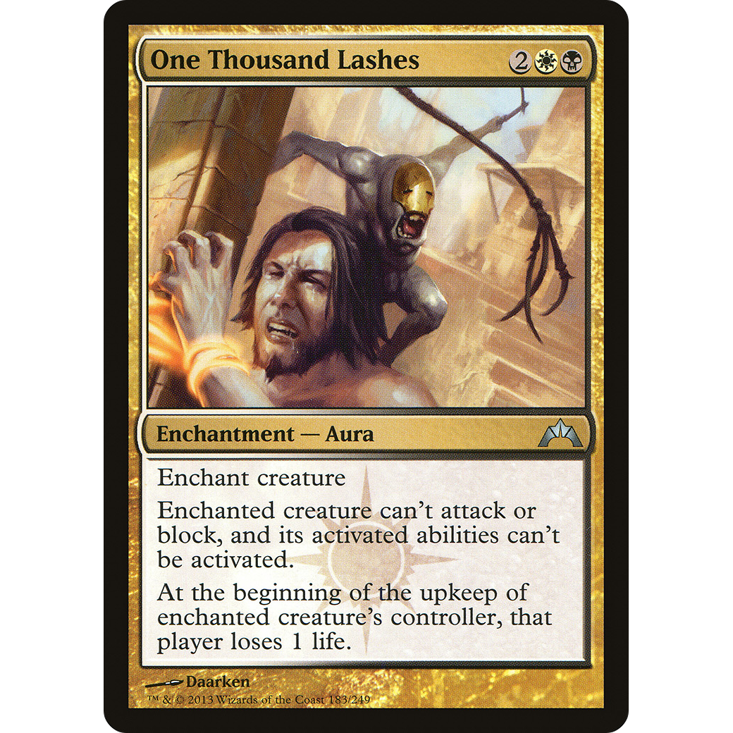 One Thousand Lashes (GTC-183) - Gatecrash Foil