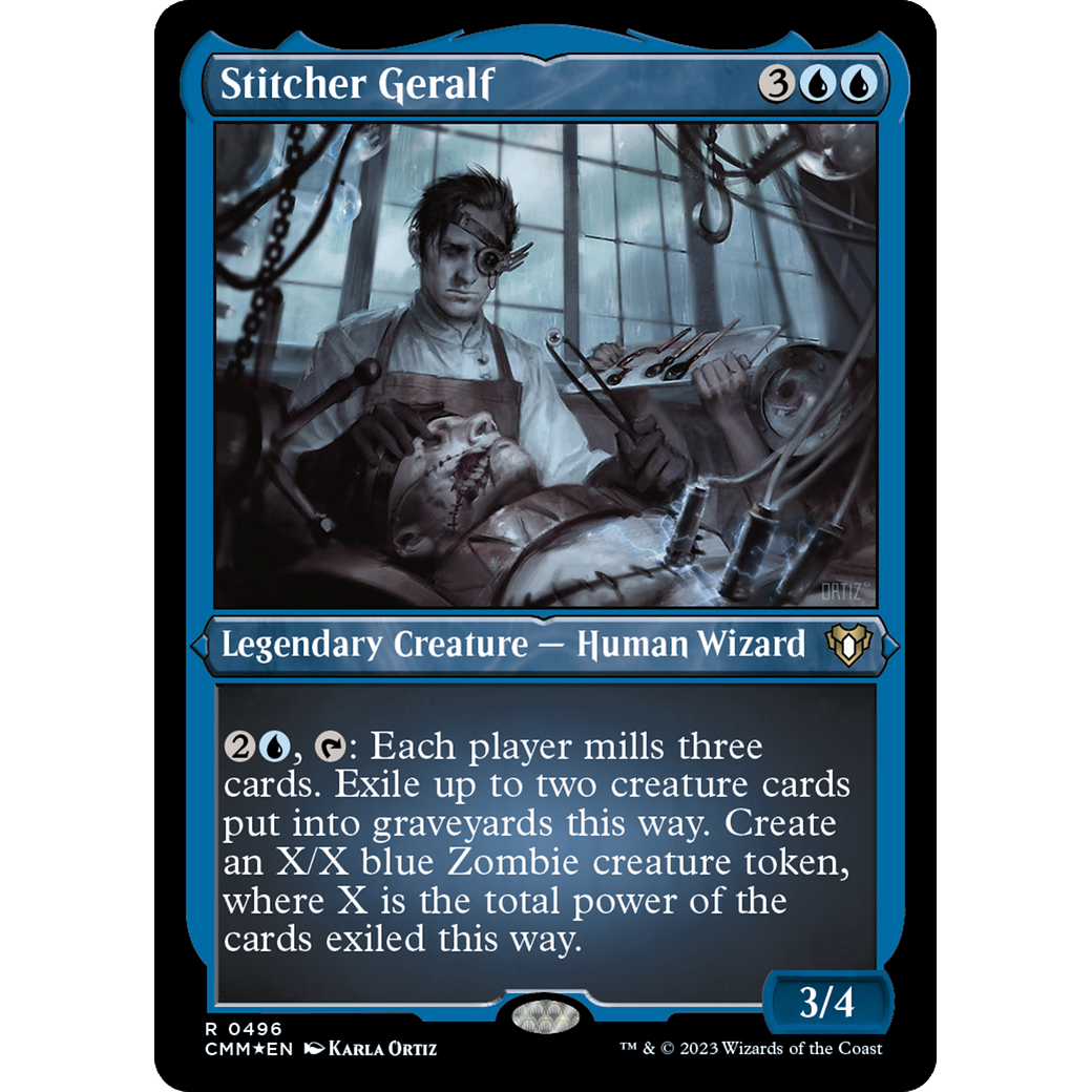 Stitcher Geralf (CMM-496) - Commander Masters Etched Foil