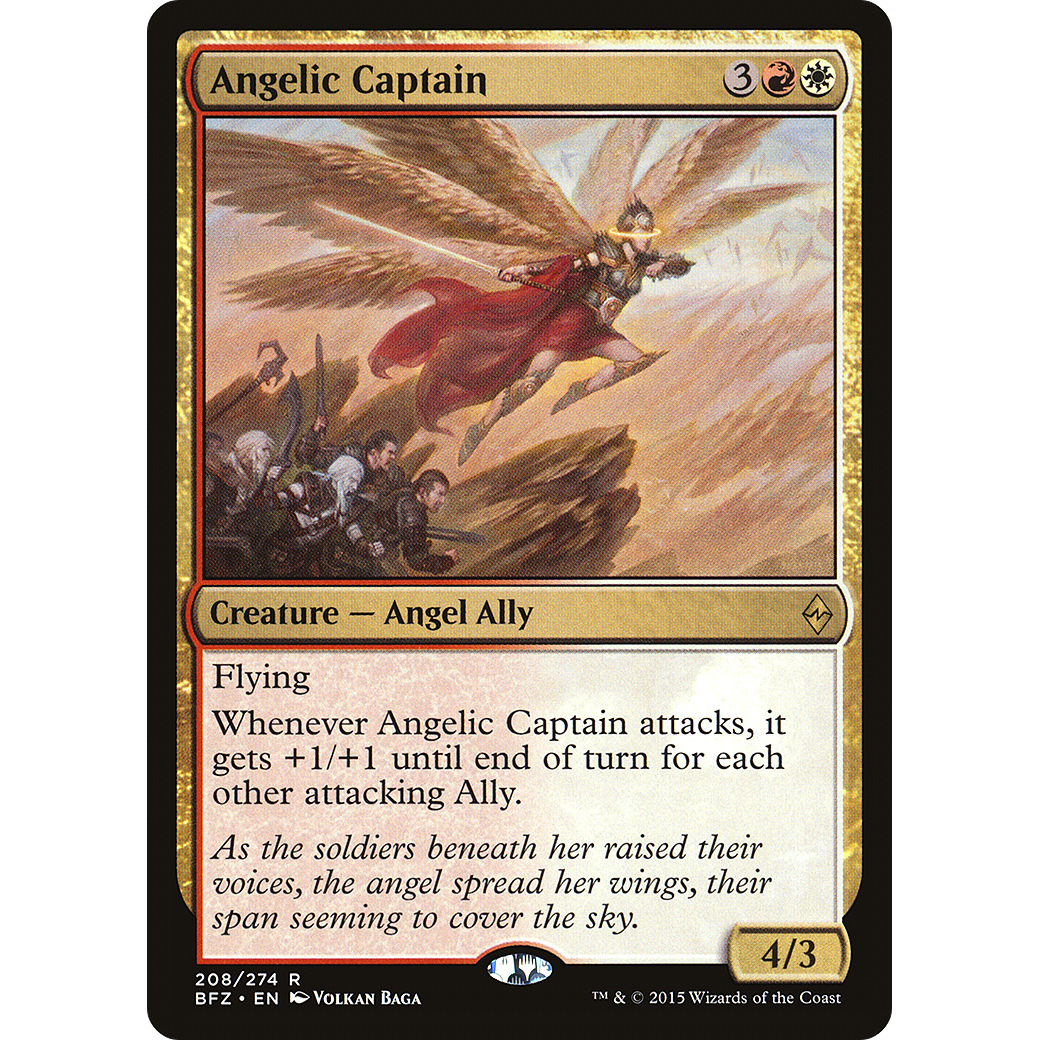 Angelic Captain (BFZ-208) - Battle for Zendikar Foil
