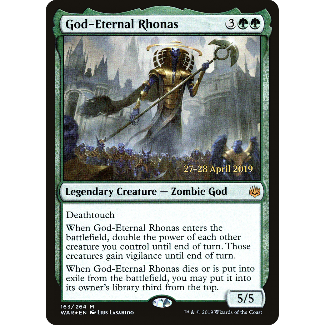 God-Eternal Rhonas (PRE-163) - War of the Spark Promos Foil