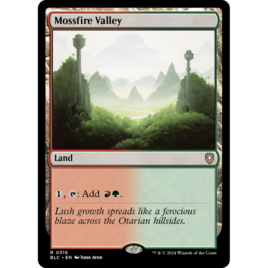 Mossfire Valley (BLC-316) - Bloomburrow Commander