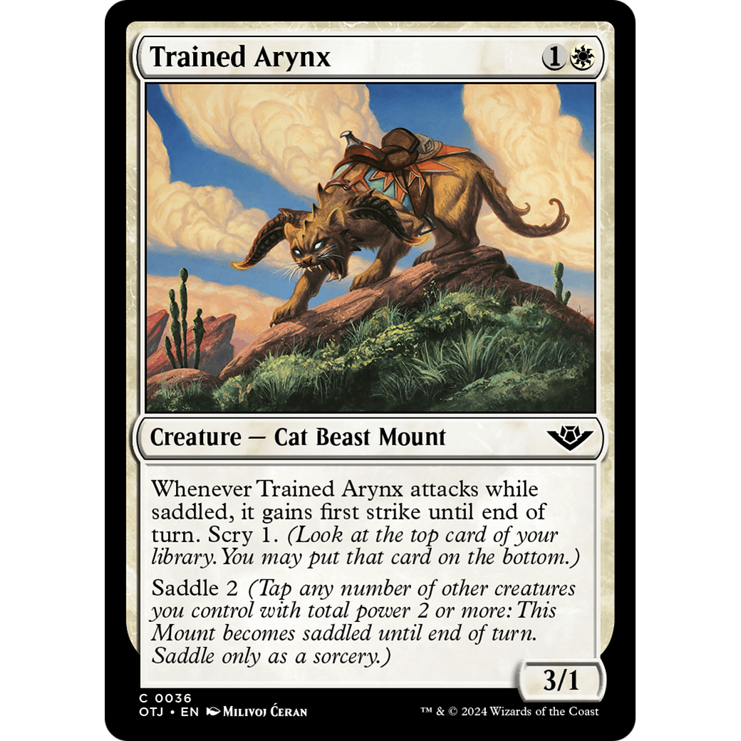 Trained Arynx (OTJ-036) - Outlaws of Thunder Junction Foil