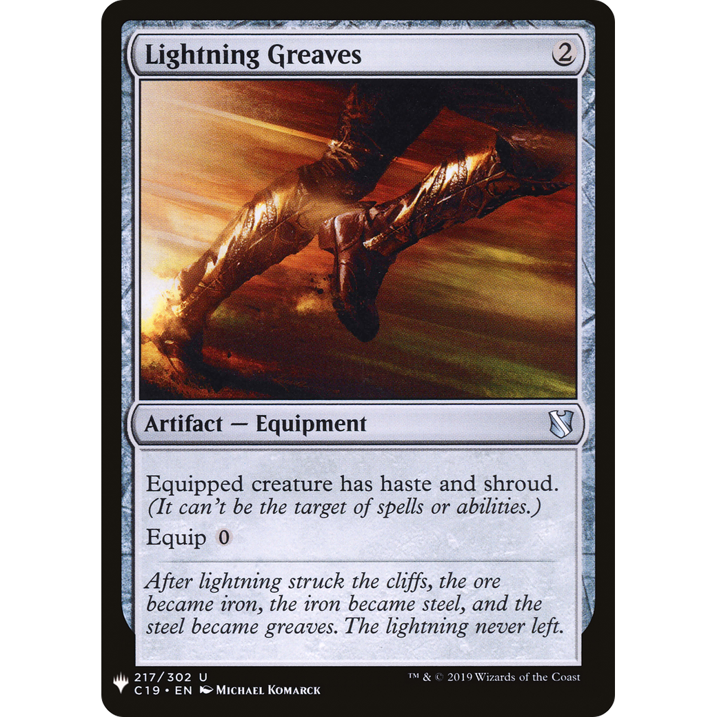 Lightning Greaves (C19) (LIST-217) - The List