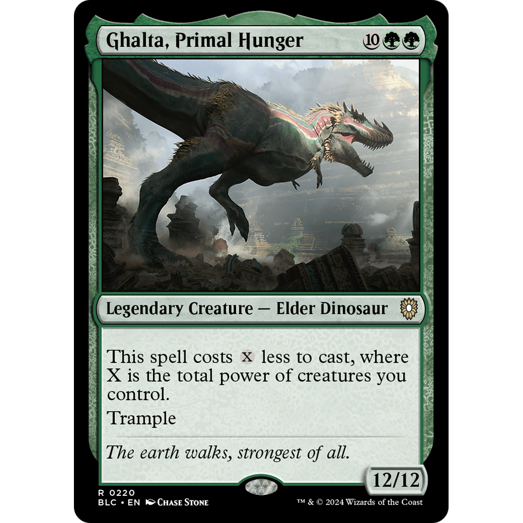 Ghalta, Primal Hunger (BLC-220) - Bloomburrow Commander