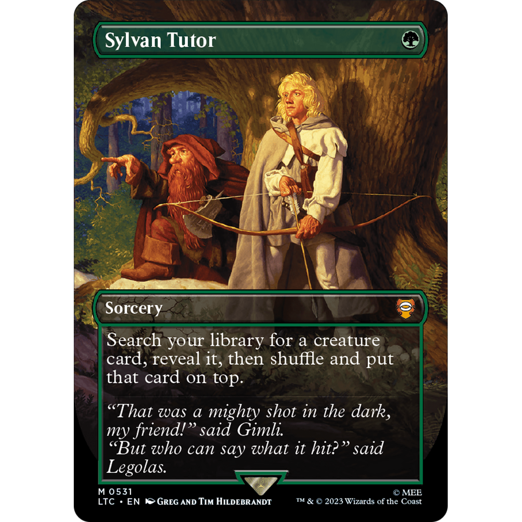 Sylvan Tutor (LTC-531) - Tales of Middle-earth Commander (Borderless) Foil
